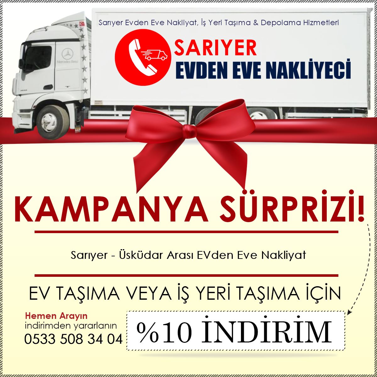 Sarıyer - Üsküdar Arası EVden Eve Nakliyat